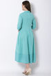 Green Cotton Kalidar Dress image number 4