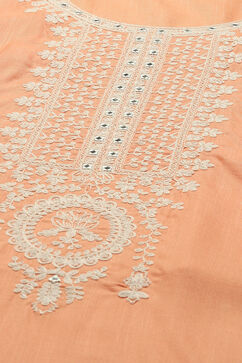 Coral Rayon Slub Straight Kurta image number 1