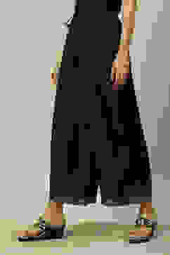 Indigo LIVA Straight Printed Palazzo image number 2