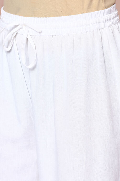 White Viscose A Line Suit Set image number 6