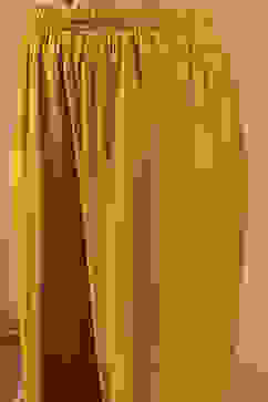 Mustard Yellow Pleated Straight Suit Set image number 2