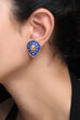 Blue Metal Brass Earring image number 1