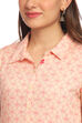 Peach Flared Viscose Dress image number 1
