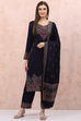 Navy Blue Art Silk Straight Suit Set image number 0