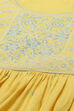Yellow Embroidered Straight Kurta Set image number 1