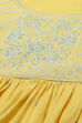 Yellow Rayon Straight Suit Set image number 1