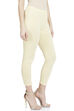 Cream Cotton Leggings image number 3