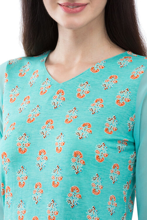 Red Short top Viscose Indie Top image number 1
