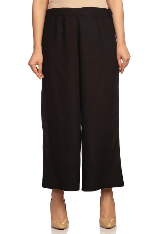 Pink Viscose Rayon Culottes image number 3
