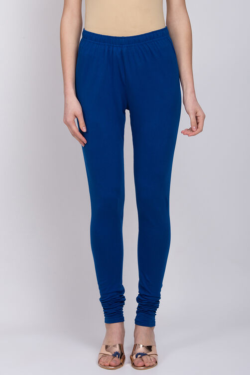 Blue Cotton Churidar image number 2
