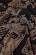 Black Viscose Blend Straight Printed Kurta Pants Set image number 3