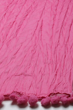 Fuschia Cotton Stole image number 1