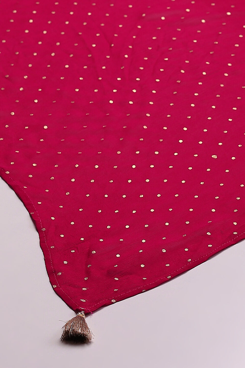 Fuchsia Art Silk Dupatta image number 1