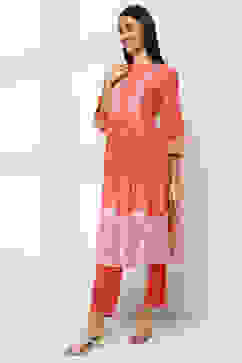 Coral Printed Straight Kurta image number 2