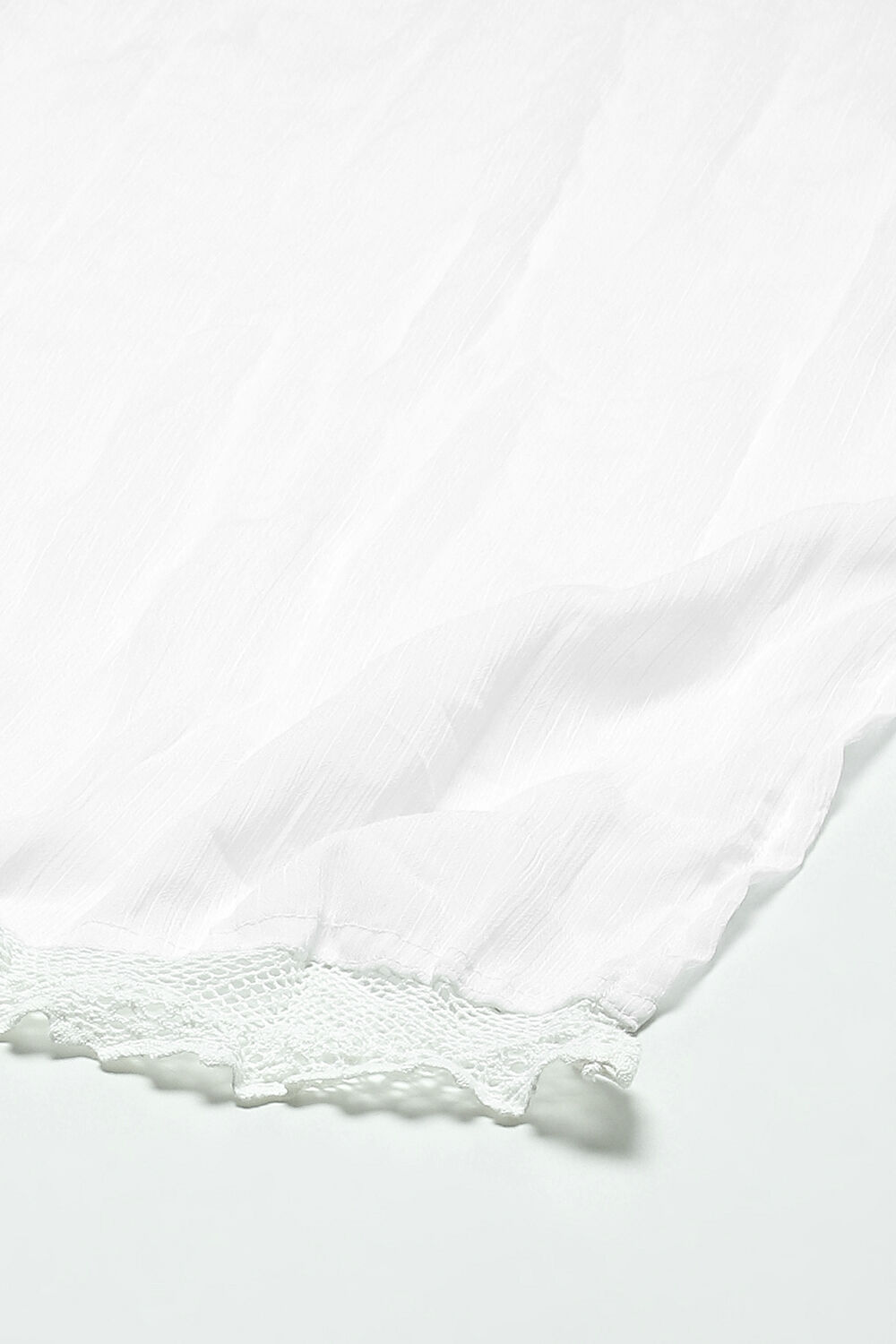 White Cotton Blend Woven Dupatta image number 0