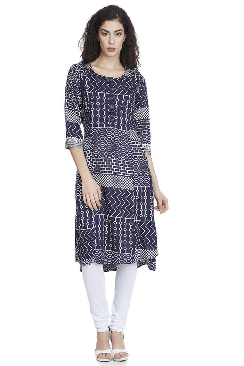 Pink A Line Wool Kurta image number 0