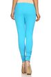 Turquoise Cotton Leggings image number 3