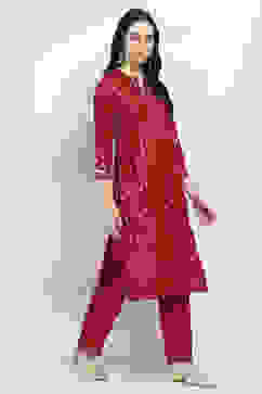 Pink Viscose Straight SET image number 5