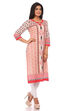 Beige Cotton Straight Kurta image number 2