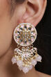 Pink Metal Brass Earring image number 0
