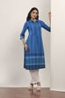 Blue Cotton Straight Kurtas image number 0