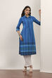 Blue Cotton Straight Kurtas
