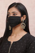 Black Viscose Face Mask image number 1