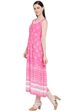 Pink Viscose Flared Kurta image number 2