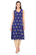 Blue Front Open Viscose Rayon Kurta image number 5