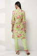 Green Cotton Printed Straight Kurta Set image number 4