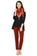Maroon Cotton Scarf image number 2