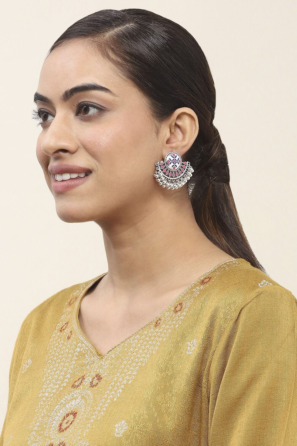 Pink-Blue Oxidize Alloy Studs image number 3