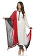 Maroon & Black Cotton Stoles image number 1