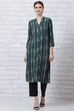Blue LIVA Straight Kurta image number 0
