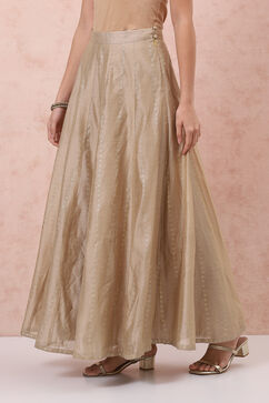 Golden Art Silk Long Skirt image number 5