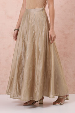 Golden Art Silk Long Skirt image number 6