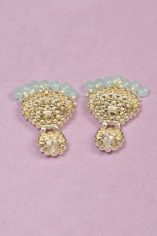 Light Blue Alloy Earrings image number 2