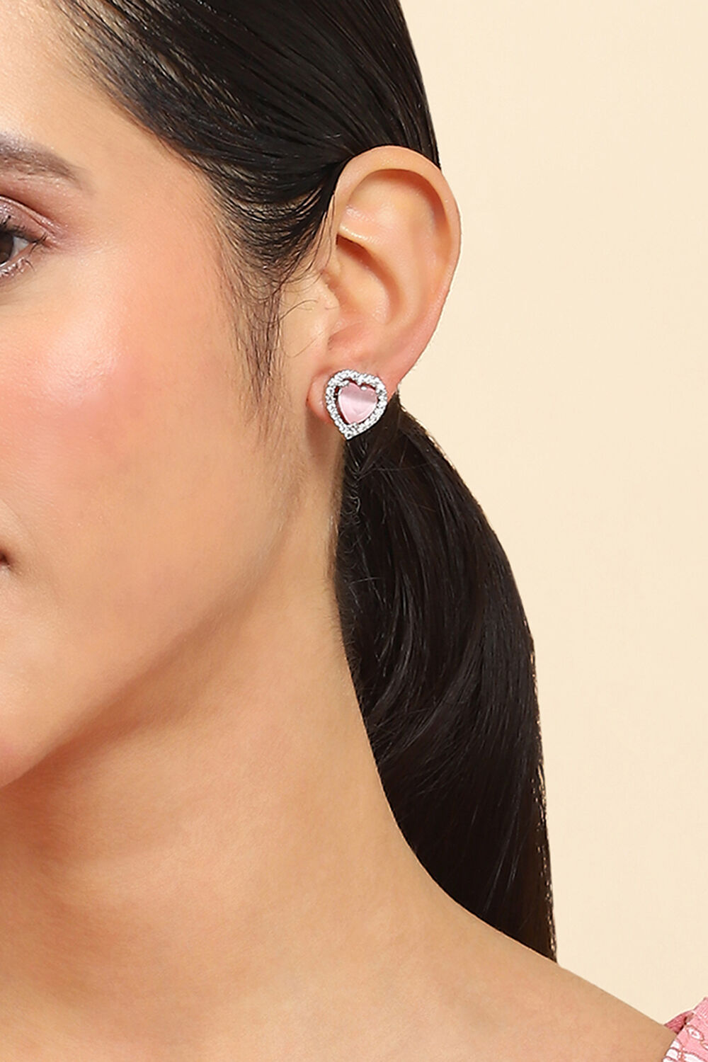 Light Pink Alloy Studs image number 1