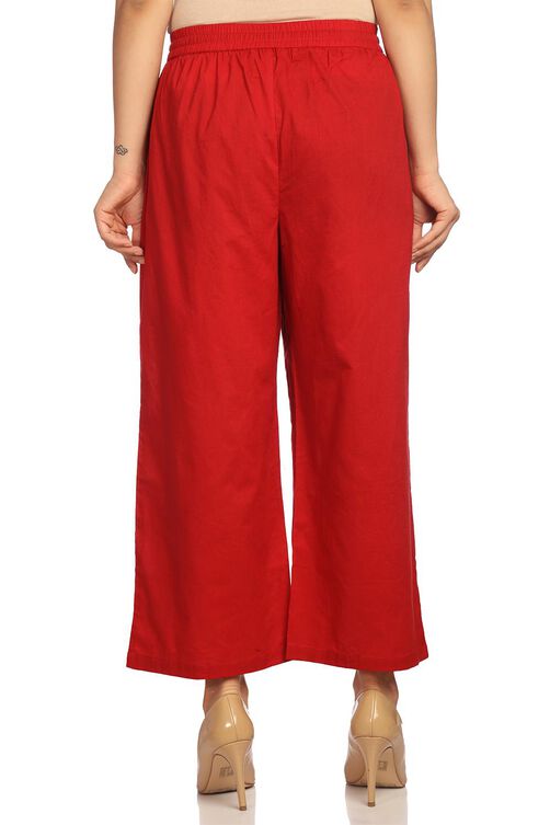 White Cotton Pants image number 1