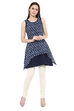 Indigo Straight Poly Chanderi Indie Top image number 0
