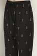 Black Viscose Blend Straight SET image number 2