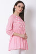 Pink Viscose Indie Top image number 3