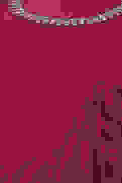 Wine Polyester A-Line Solid Dress image number 1