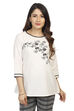 Ecru A Line Cotton Indie Top image number 0