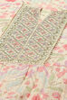 Pink Cotton Blend Printed Kurta & Pants Suit Set image number 1