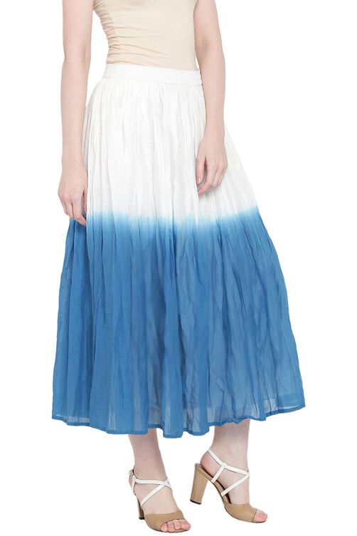 White Viscose Skirt image number 3