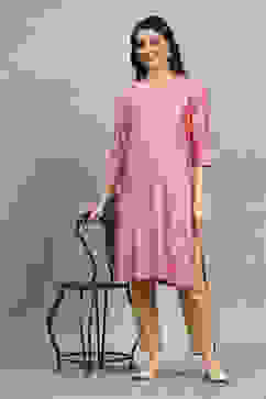 Pink Printed Straight Kurta image number 0