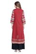 Maroon Kalidar Cotton Kurta image number 4