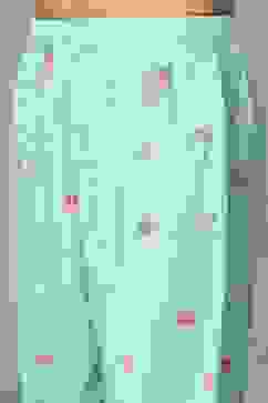 Blue Cotton Gathered Suit Sets image number 2