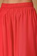 Red Viscose Blend Straight Solid Suit Set image number 2